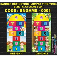 PRE-ORDER - BANNER TENGTENG ATAU KETINGTING SIZE 6 KAKI X 3 KAKI