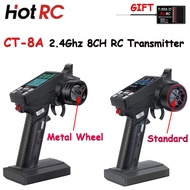 HotRC CT-8A 2.4Ghz 8CH FHSS Transmitter Remote Control Radio System CT8A with F-08A PWM Receiver For