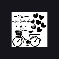 ST-CU2-0019 Type Dyeing Pattern-Decoupage diy-Hollow Template-Graffiti Template-Painting Template