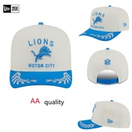 New Era Detroit Lions 2025 NFL Draft 9FIFTY A-Frame Baseball Cap Cream Adjustable