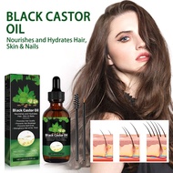 Organic Castor Oil 100% Pure Natural Jamaican Black Castor Oil for Hair Growth Eyelashes and Eyebrows-Hair Oil