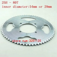 ஐ 25H Rear Chain Sprocket 80T Ngipin 54Mm /29Mm Para Sa Pocket Dirt Bike ATV Quad Go Kart Sa