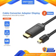 Vention Mini DP to HDMI 4K 30Hz Mini DP to HDMI Cable Converter Cable 2 Meter2M - HAHBH
