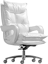 Office Chair, Ergonomic Computer Chair Gaming Swivel Chair, Sedentary Comfort Executive Seat with Lumbar Support, High Back Comfortable Task Desk Chair (Color : White) lofty ambition