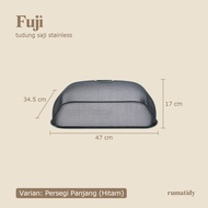 【RUMATIDY】FUJI Tudung Saji Stainless Steel Estetik Hitam Putih Food Cover Minimalis Estetik