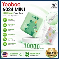 【3C QR Certified】Yoobao Powerbank 10000mAh PD20W Fast Charge Mini Cute Portable Size 6024MINIQ
