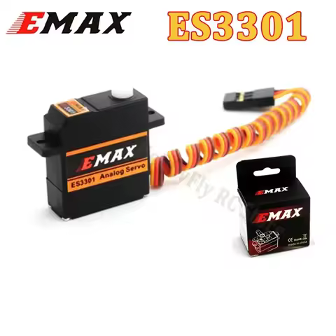 EMAX ES3301 ES3351 ES3302 ES3352 9mm 4.8-6V Analog / Digital Servo Metal Gear For Glider Airplane RC