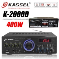 KASSEL K-2000D 400W PROFESSIONAL STEREO MIXER AMPLIFIER