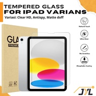 JYL TECH Tempered Glass for iPad Gen 10 10.9" Gen 11 A16 10.2" 9.7" inch Pro 11" Air4/Air5 Gen 7/8/9