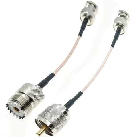 BNC Male Q9 to UHF PL259 Male SO239 PL-259 SO-239 Female plug Jumper Pigtail FPV RG316 Cable