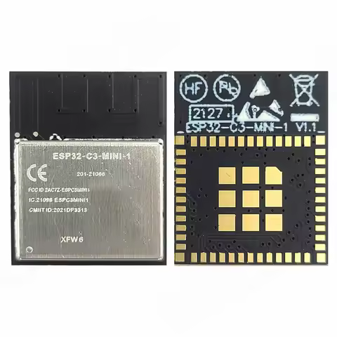 ESP32-C3-MINI-1 2.4G Wifi BT BLE5.0 Module for Smart Home Internet of Things N4 4MB Flash 85°C ESP32
