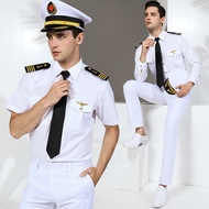 [Quick Shipment] Pilot Shirt Male Pilot Uniform Captain Shirt Air Pilot Air Shirt Captain Performanc