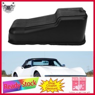 sunnyhousess Luocute Aluminum Oil Pan Cast  4 Quarts Finned Black Powder Coated for 2 Piece Rear Mai