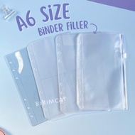 (A6 Size) Ziplock Sleeve / Binder File Organizer Paper 6 Rings (Min 5 Sheets)
