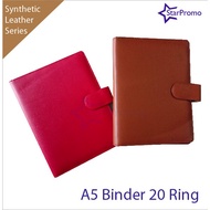 A5 Synthetic Leather Binder 20 Ring