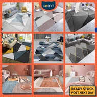 🐱COMEL🐱 [M/L/XL] Diamond Pattern 3D Printing Modern Design Carpet Living Room Carpet Ruang Tamu