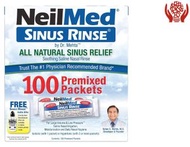 NeilMed - NeilMed 鼻竇沖洗，全天然緩解 - 100 包預混 (新舊包裝隨機發貨)