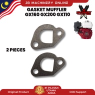 2 PIECES GASKET MUFFLER EXHAUST ENGINE HONDA GX160 168F 6.5HP 7HP 7.5HP 8HP
