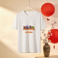 5 Nights With Alfredo T Shirt Cartoon Characters White Casual Tee Shirt For Men Women Unisex Apparel
