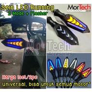Motorcycle Variation Accessories Turn Signal Lights - Double LED Turn Signals 2 Colors 2 Sides Vixio