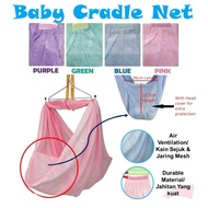 Ready Stock Baby Cradle Net XL Size With Head Cover Kain Buaian Baby swing Cradle Buaian Bayi Kain B