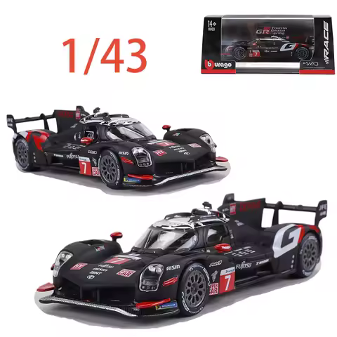 Burago Diecast 1/43 Scale Toyota Alloy Car Model Toyota Gr010 Hybrid Le Mans Play Vehicles Toys Orig