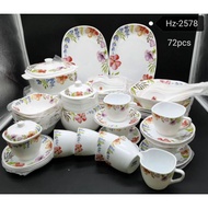 PINGGAN DINNER SET OPAL 72 PCS SETANDING LUMINARS CORELLE