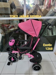 Tricycle Exotic ET-1268 Stroller 21N1 Sepeda Anak Roda Tiga Terbaru Murah