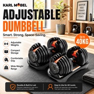 Adjustable Dumbbell Dumbell Set 24kg 40kg Dumbel flexbell angkat berat Dumbbell Adjustable gym equip
