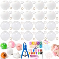 28PCS BLANK Stress Ball ผิวที่ว่างเปล่าความเครียด DIY ชุดสูญญากาศ Squishy ความเครียดที่ว่างเปล่าผิวฐ