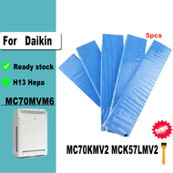 5PCS Suitable for Daikin air purifier MC70MVM6 MC70KMV2 MCK57LMV2 pleated filter accessories KAC017A