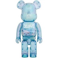  全新 Brand new Medicom Toy bearbrick X-Girl clear blue 2021 1000% bearbrick 100% 200% 400% 1000% medi