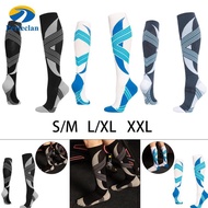Perfeclan Compression Socks Women Men Knee High Sports Socks Edema Diabetes Varicose Veins Running S
