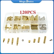 MegaChoice【100%Original】120pcs M3 Male Female Brass Hex Column Standoff Support Spacer Pillar M3 Scr