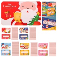 Merry Christmas Reward Scratch Card Film Coated Redemption Off Stickers Vouchers Stickers Z2w0