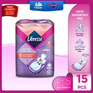 Libresse Maternity Wider Back Night Wings 41cm (3x5s) - Soft Quick Absorption Pad