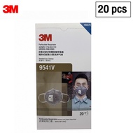 3M 9541V P2 KN95 (20ชิ้น) หน้ากากป้องกันฝุ่นละออง กลิ่น พร้อมวาล์ว (คล้องหู)