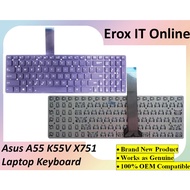 Asus A55 A55A A55D A55V A55DE A55DR A55N A55VJ A55VS A55XI K55 Keyboard