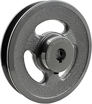 BK55-5/8 Single Groove Sheaves,v Belt Pulley 5/8 inch bore 5.25" OD,Motor Pulley Cast Iron for A AX 