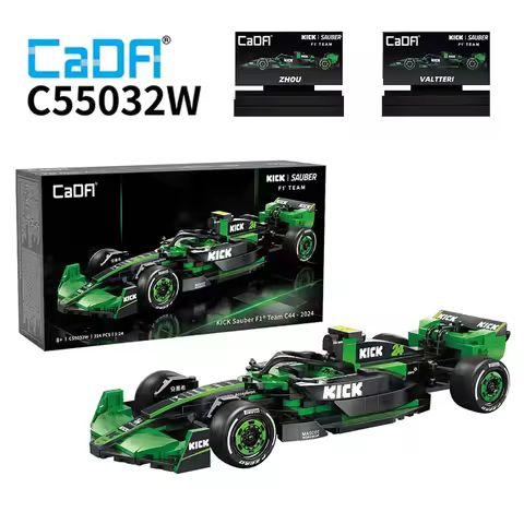 2024 MOC Sauber F1 Team C44 Formula-1 F1 Racing Car Number 24 Sports Car Building Blocks City KICK C