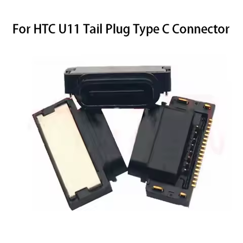 1PC For HTC U11/U11 Life Tail Plug Uultra Charging Socket U-3w 18 Pin Waterproof Female USB Interfac