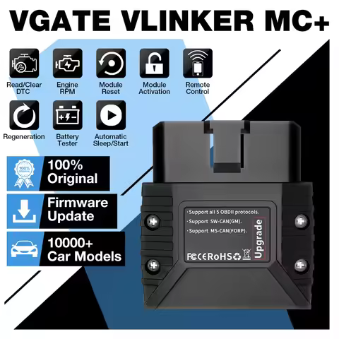 Vgate vLinker MC+ ELM327 OBD scanner Fault Code Reader OBDII Code Scanner Car Check Engine Light for