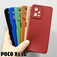 Poco X5 5G macaron pro camera Softcase silicone slikon pro camera poco X5 5G with camera protector