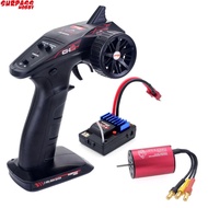 Surpass Hobby 2.4G CH2 Transmitter /w Receiver+Waterproof 2430 2435 2440 2838 2845 Brushless Motor+2