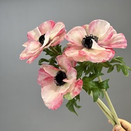 3D fake anemone flowers are as natural as the real thing, high-quality imported silk flowers for hom