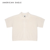 American Eagle Short-Sleeve Collared Cardigan เสื้อคาร์ดิแกน ผู้หญิง แขนสั้น (EWSH 034-1453-106)