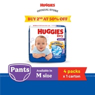 [Buy 2nd at 50% off] Huggies Dry Pants Diapers - M64