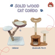 Cat Condo Cat Perching Tree Solid Wood Cat Tree