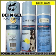 ∼ ◪ ∰ Carbaryl Doggies Choice Tick & Flea Powder for dog & cats