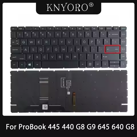 NEW US/UK/Spanish/Latin Keyboard For ProBook 445 440 G8 G9 645 640 G8 EliteBook 645 640 G9 Keyboard 